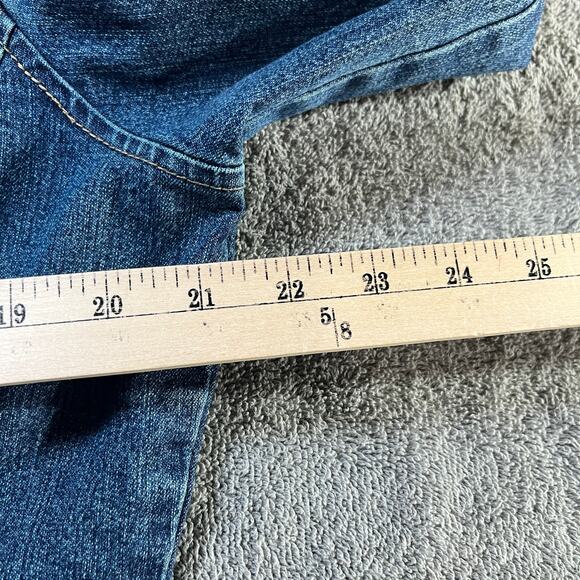 Vintage Duck Head Chore Jacket Womens Size 14 Blue‎ Denim Button Front 90s Y2K - Picture 10 of 10